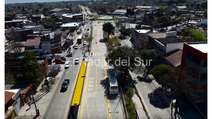 Realizaron las pruebas de colectivos en el Metrobus de F.Varela